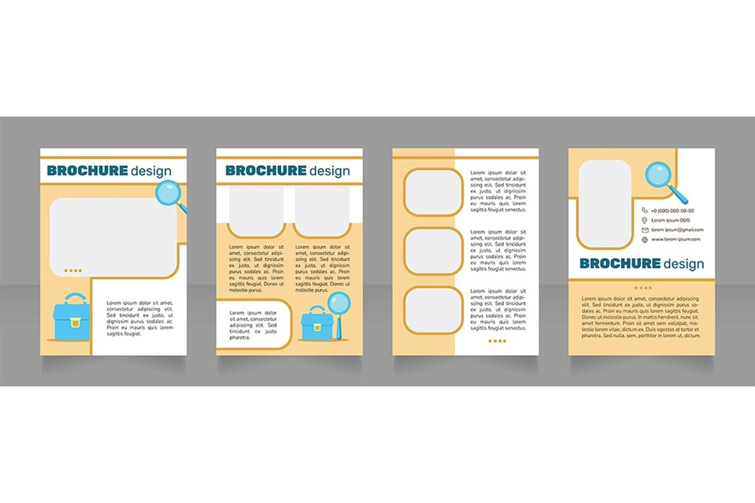 Searching job brochure design bundle