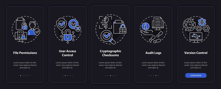 Sensitive information mobile app screen bundle