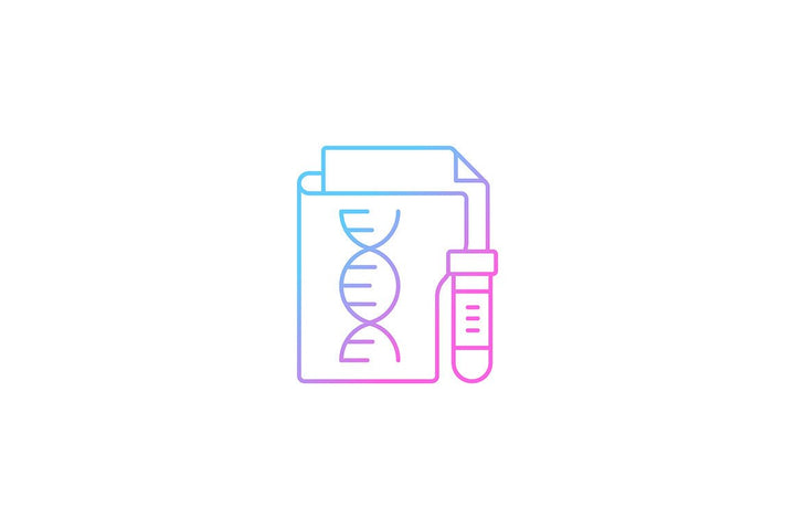 Sensitive information types gradient icons set for dark and light mode