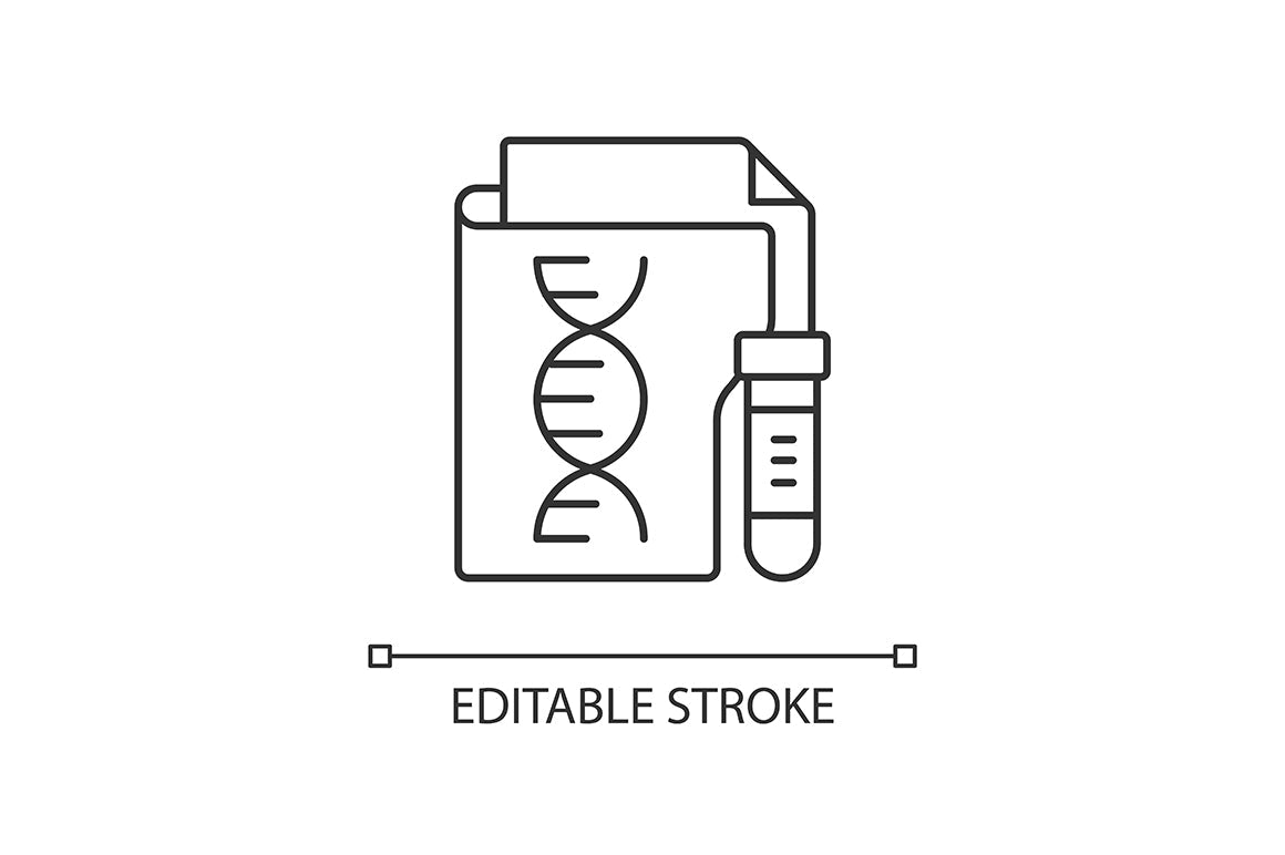 Sensitive information types linear icons set for dark and light mode