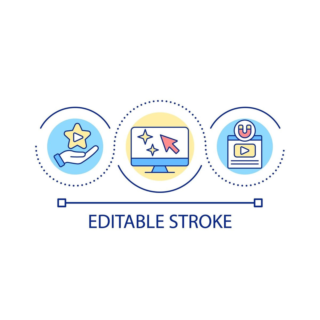 SEO optimization concept icons bundle