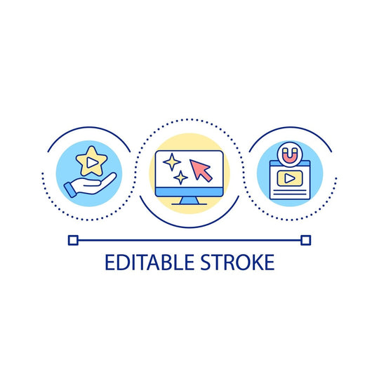 SEO optimization concept icons bundle