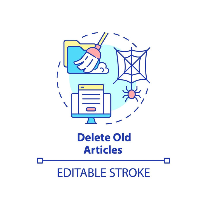 SEO optimization concept icons bundle