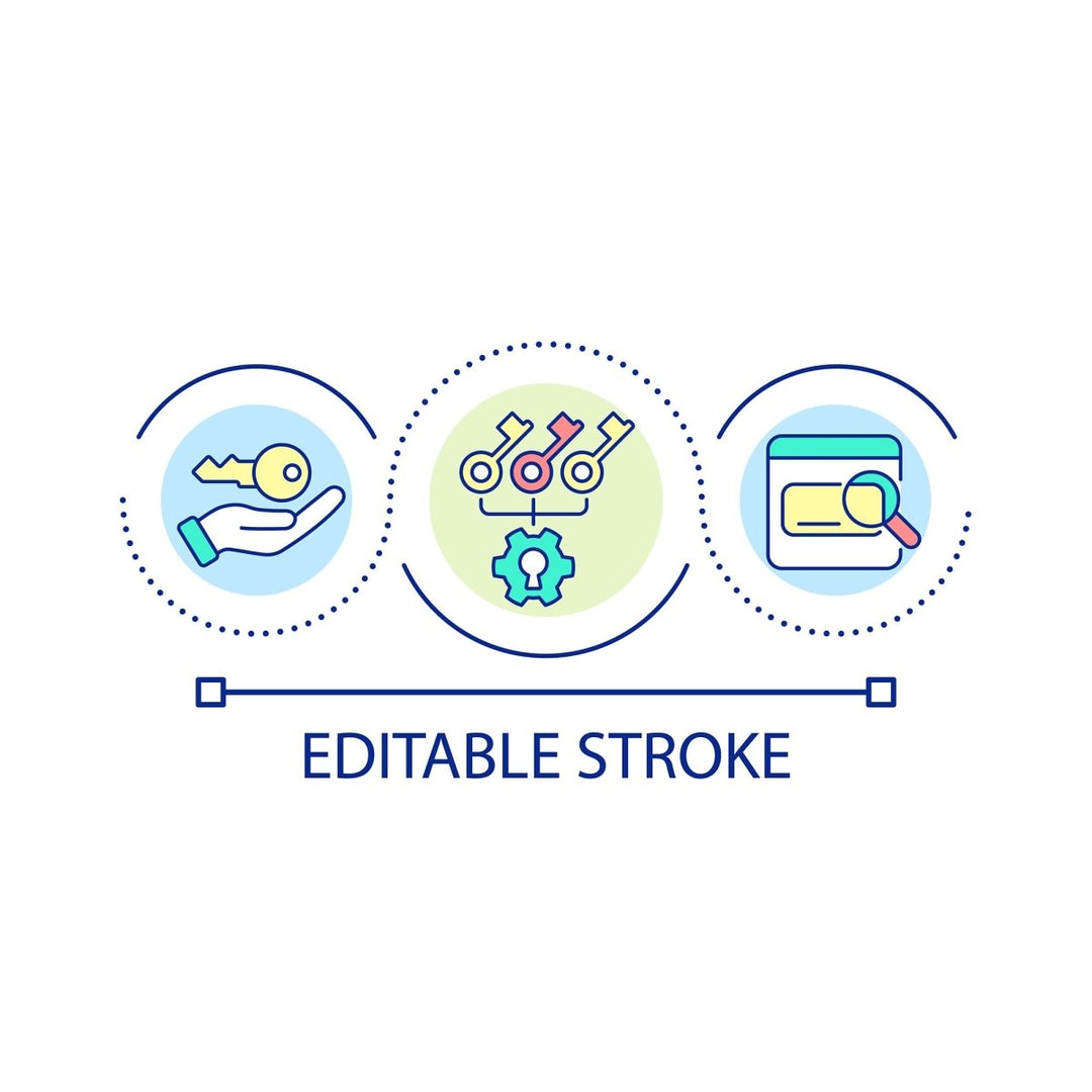 SEO optimization concept icons bundle