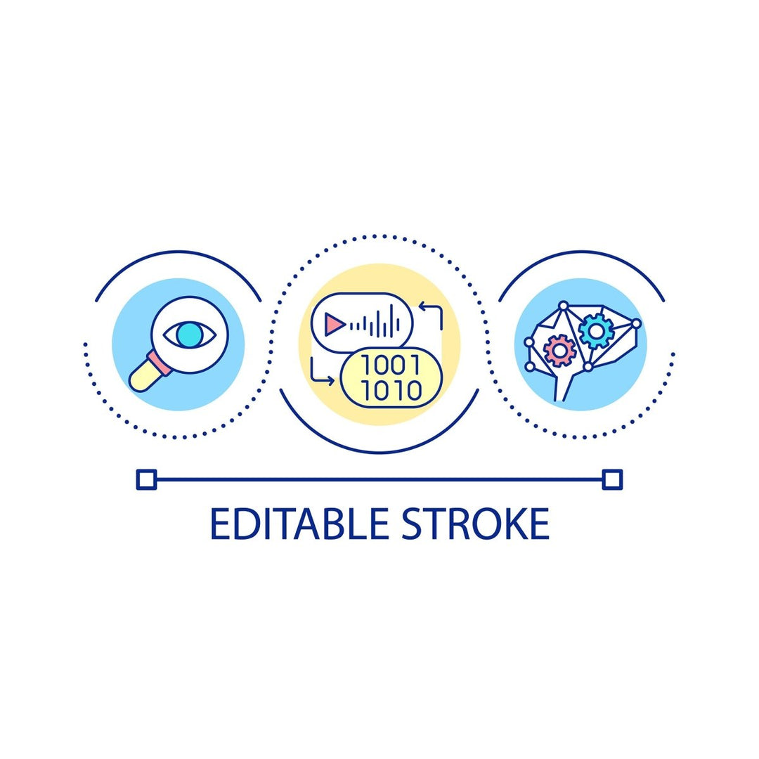 SEO optimization concept icons bundle