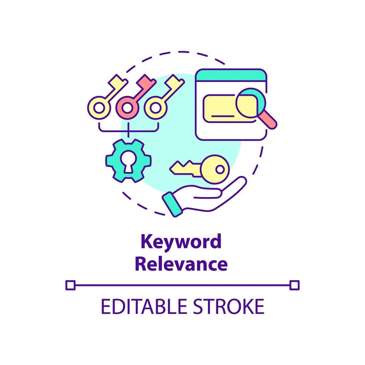 SEO optimization concept icons bundle