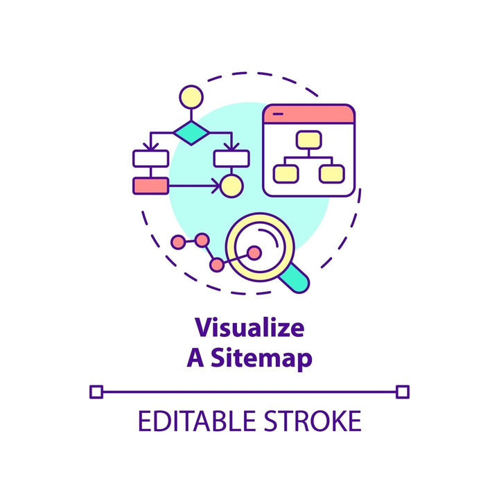 SEO optimization concept icons bundle