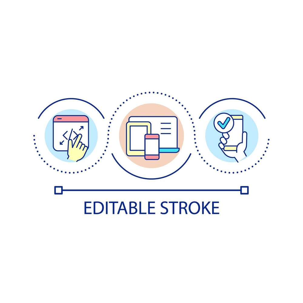 SEO optimization concept icons bundle