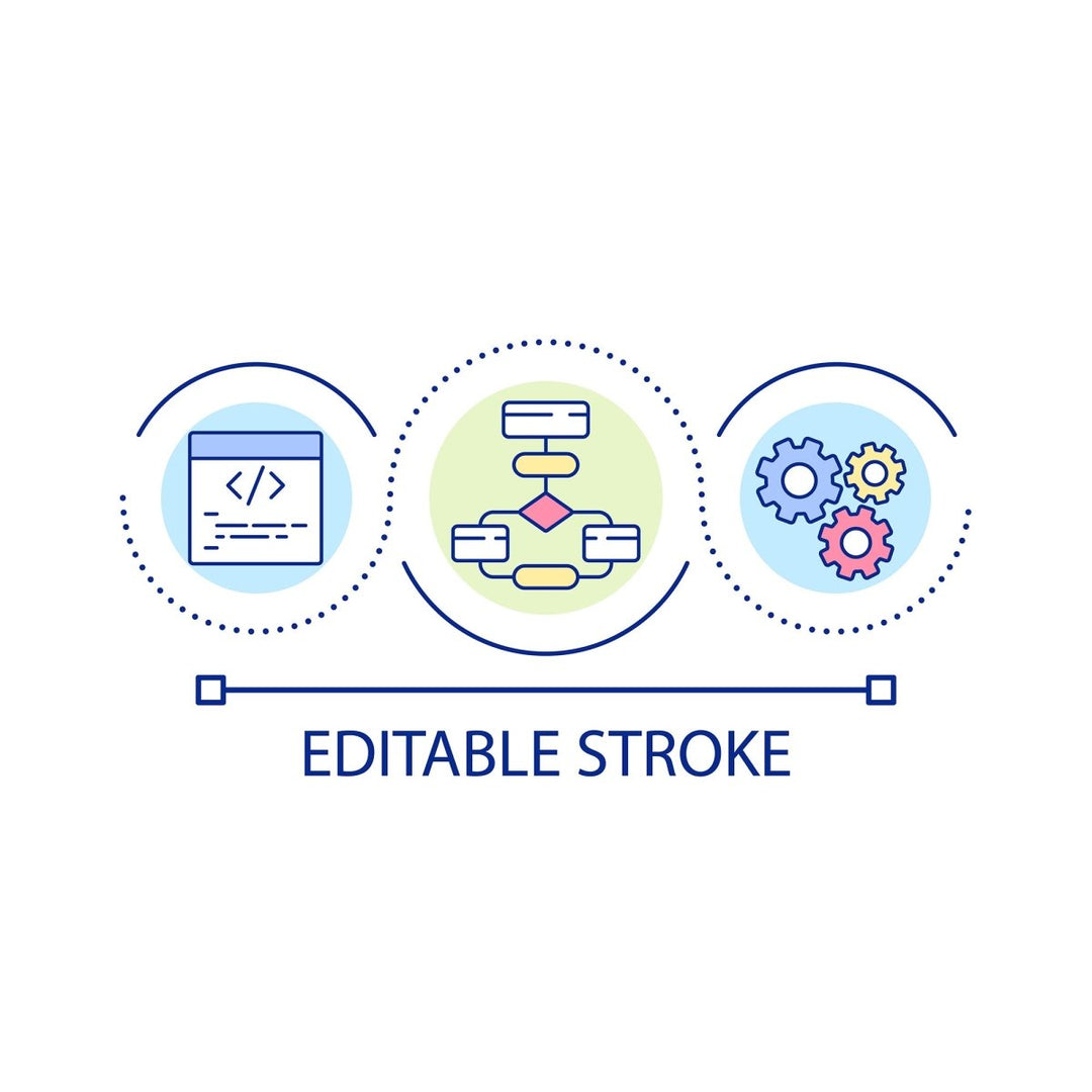 SEO optimization concept icons bundle