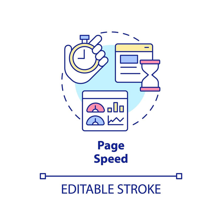 SEO optimization concept icons bundle