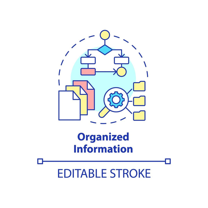 SEO optimization concept icons bundle