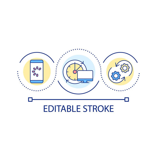 SEO optimization concept icons bundle