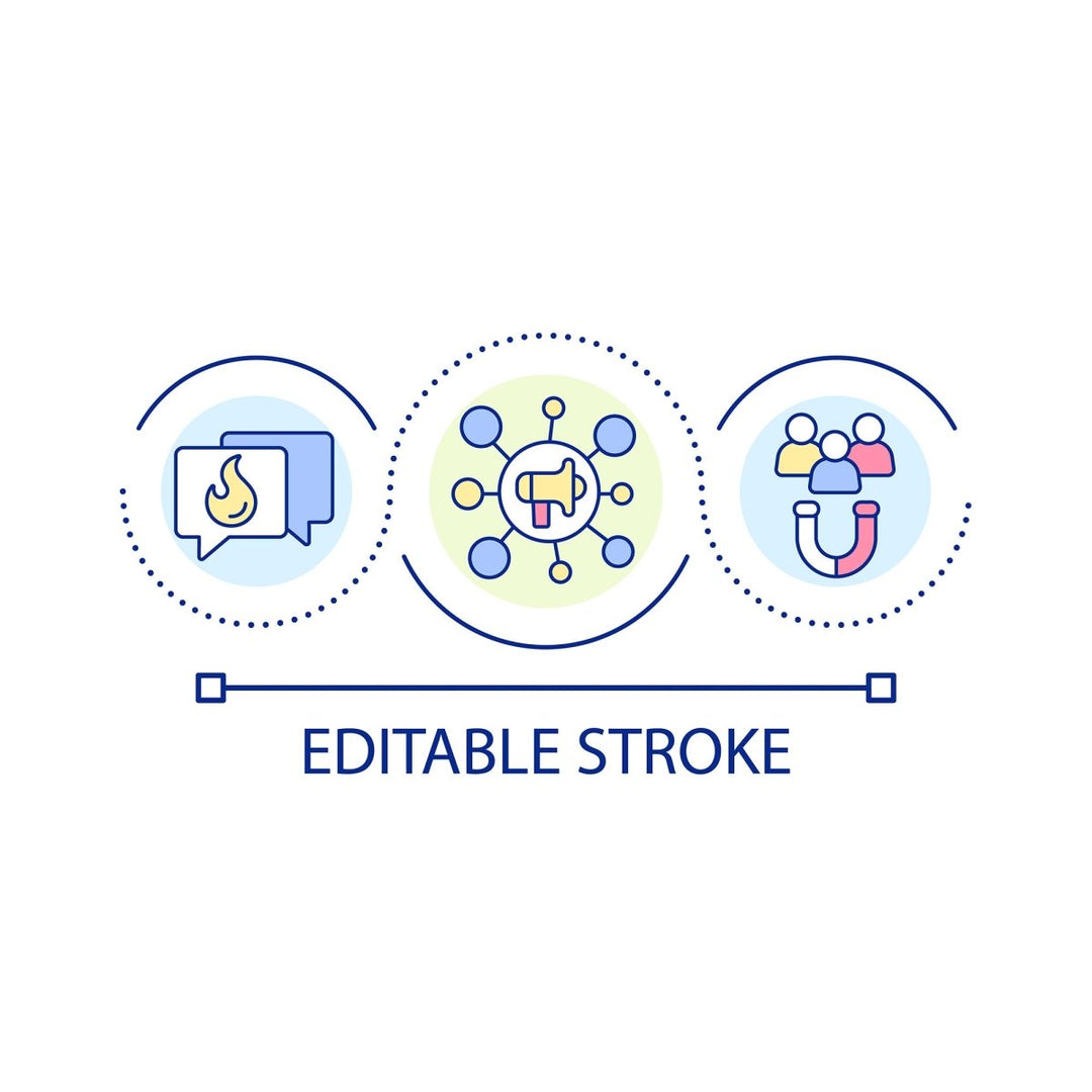 SEO optimization concept icons bundle