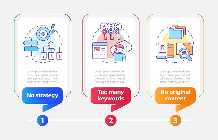 SEO optimization infographic template bundle