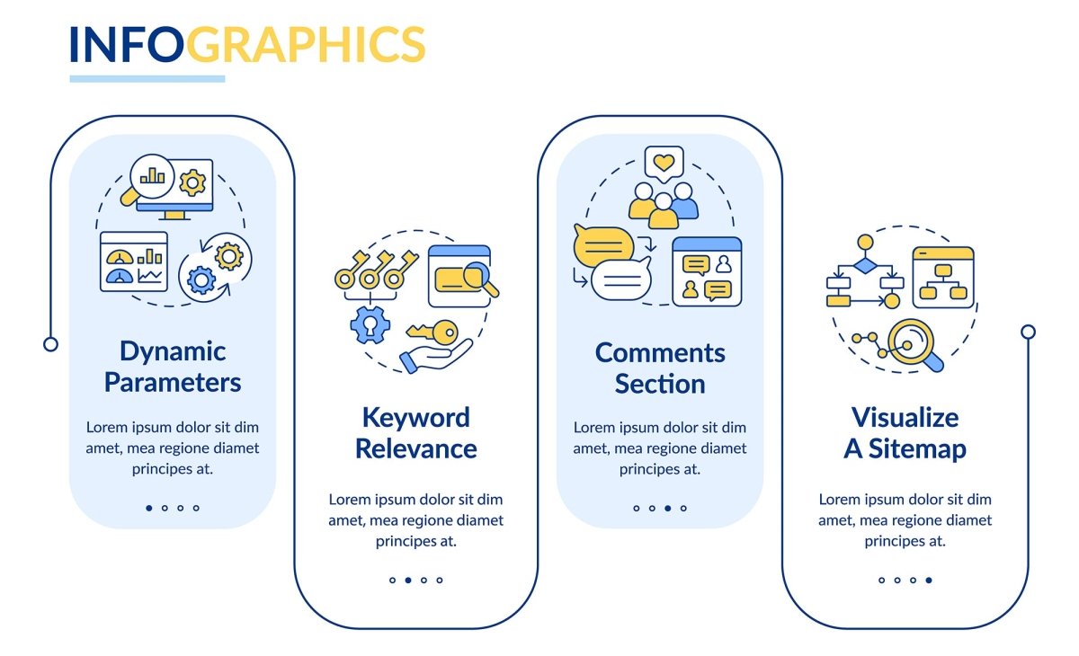 SEO optimization infographic template bundle