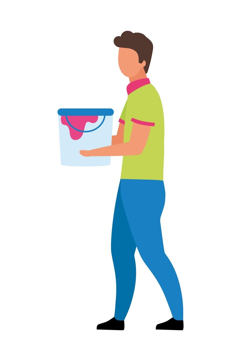 Shopping flat concept illustration set