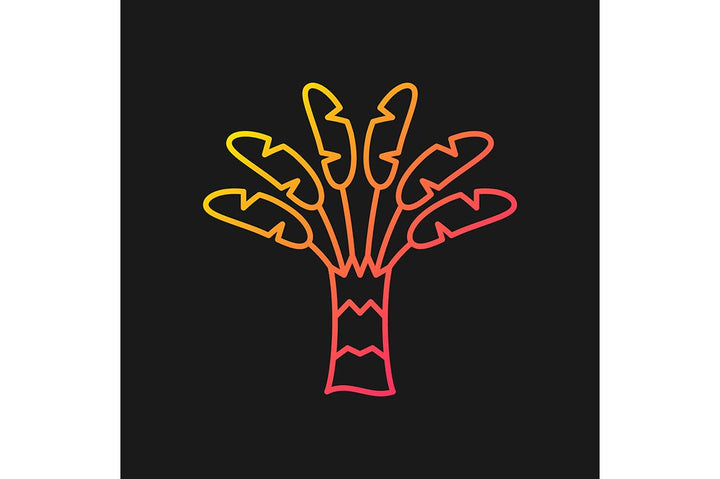 Singapore national symbols gradient icons set for dark and light mode
