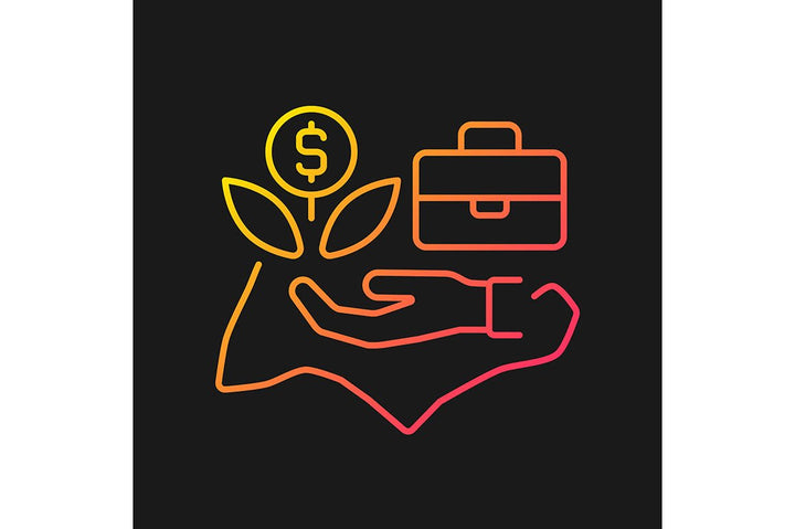Singapore national symbols gradient icons set for dark and light mode