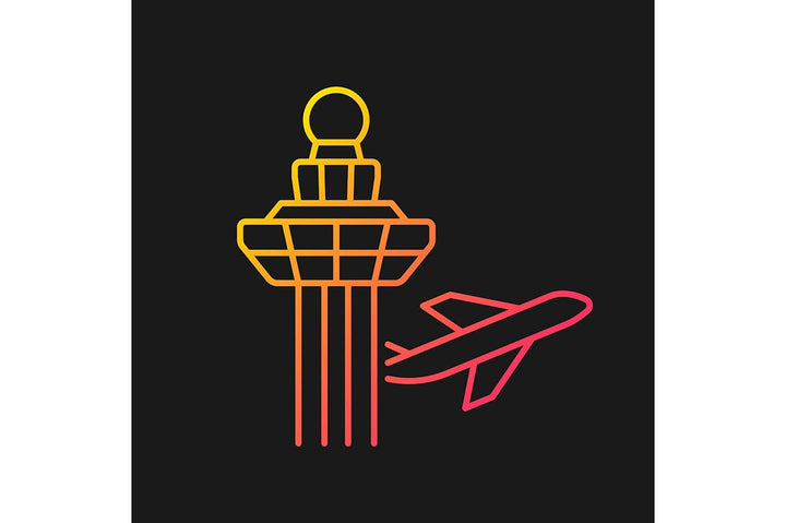 Singapore national symbols gradient icons set for dark and light mode