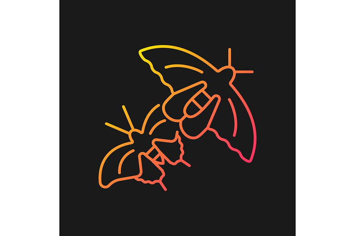Singapore national symbols gradient icons set for dark and light mode