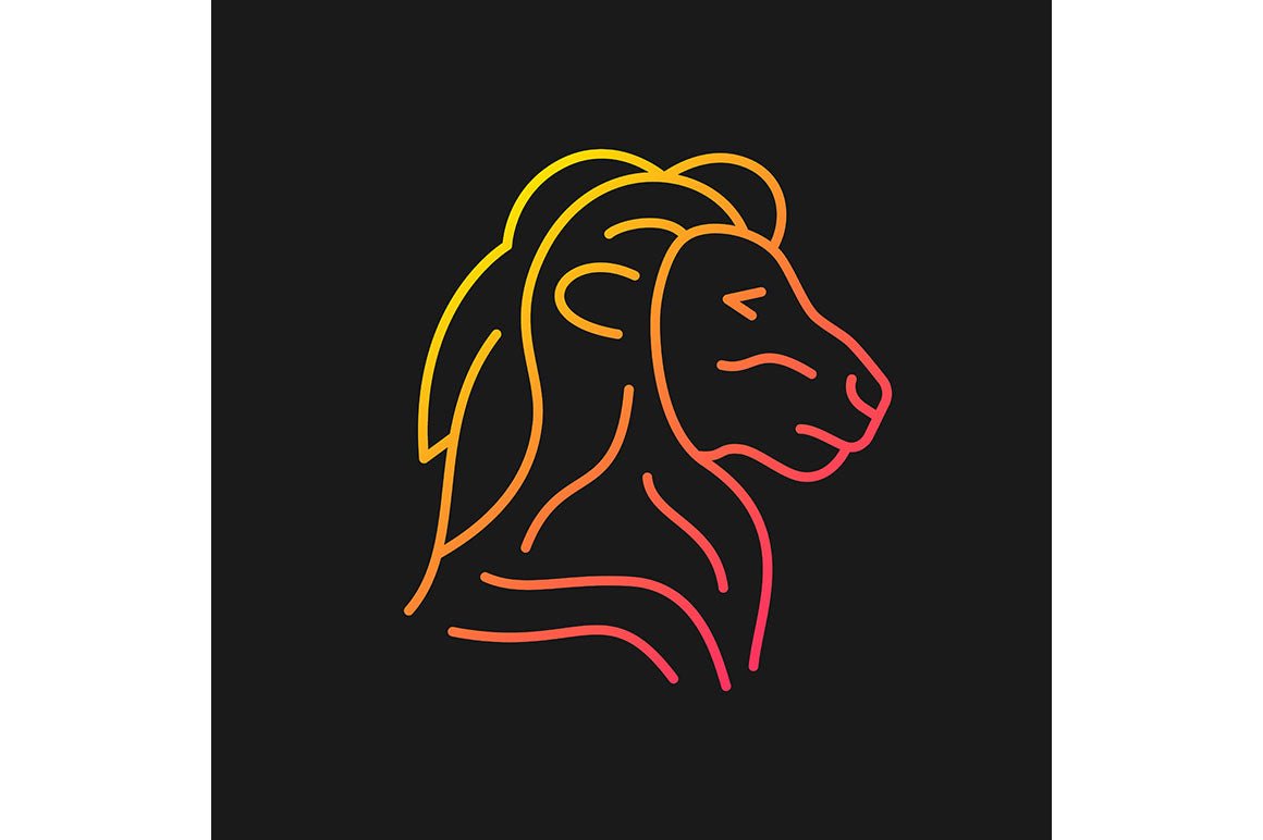 Singapore national symbols gradient icons set for dark and light mode