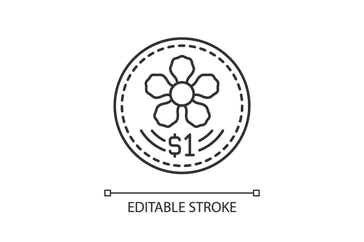 Singapore national symbols linear icons set for dark and light mode
