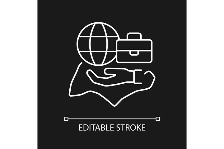Singapore national symbols linear icons set for dark and light mode