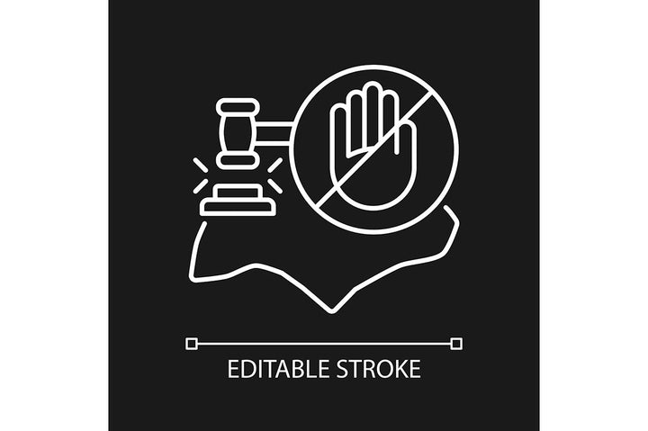 Singapore national symbols linear icons set for dark and light mode