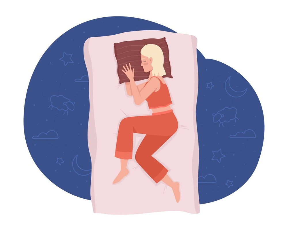 Sleeping people 2D vector isolated illustrations set