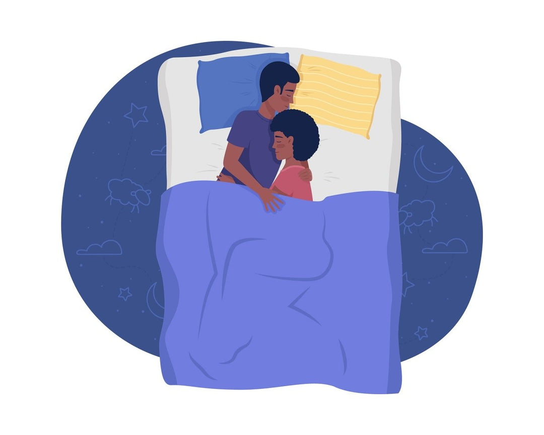 Sleeping people 2D vector isolated illustrations set