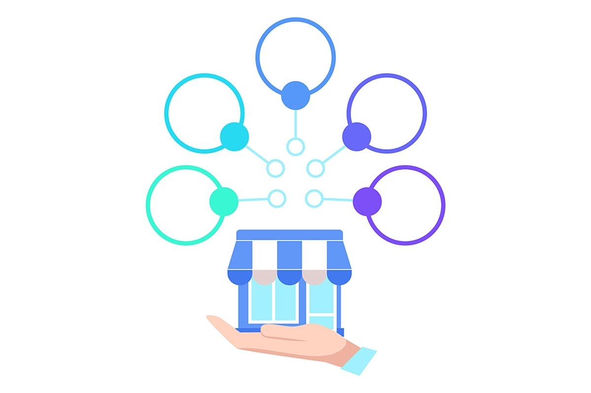 Small shop infographic chart set