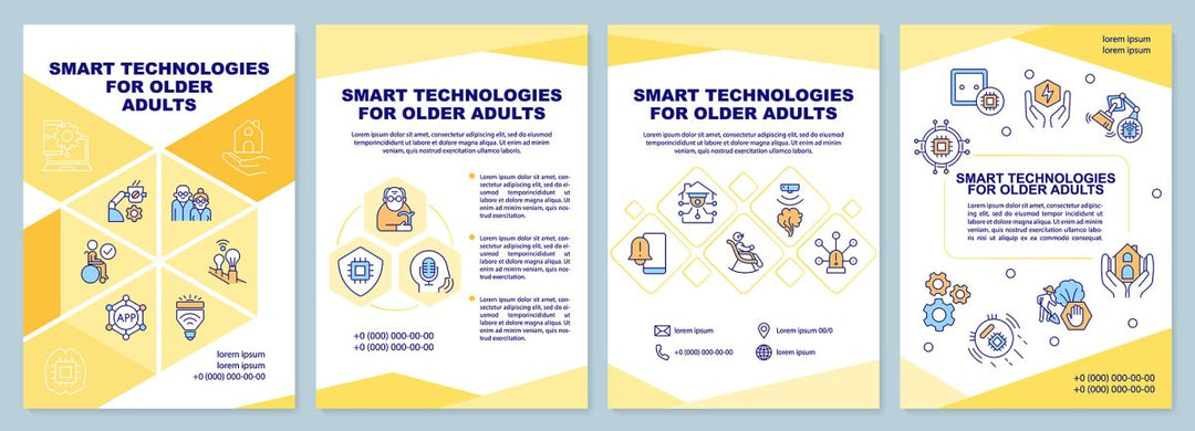 Smart technologies brochure template set