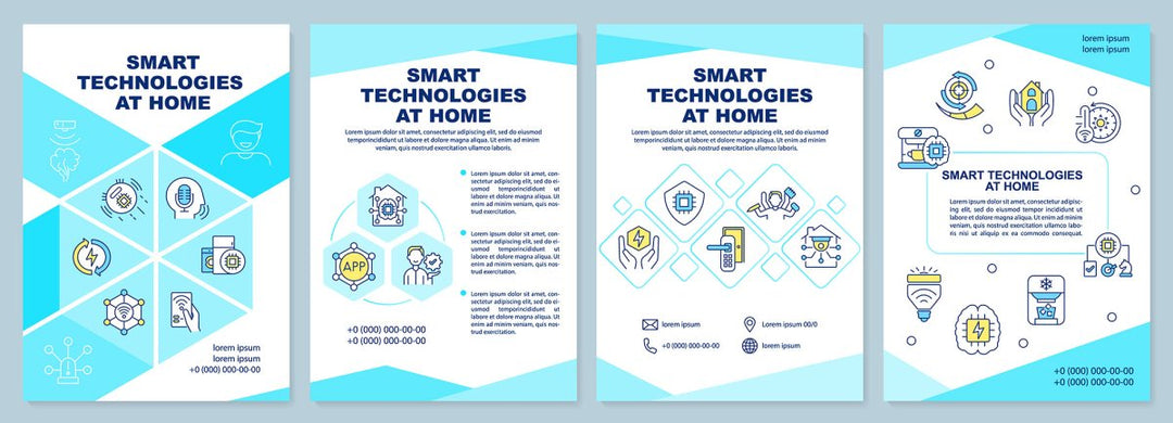 Smart technologies brochure template set