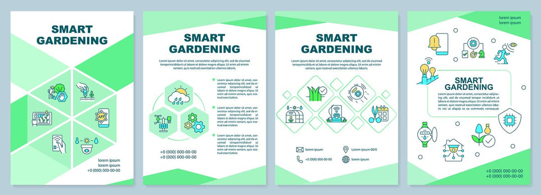 Smart technologies brochure template set