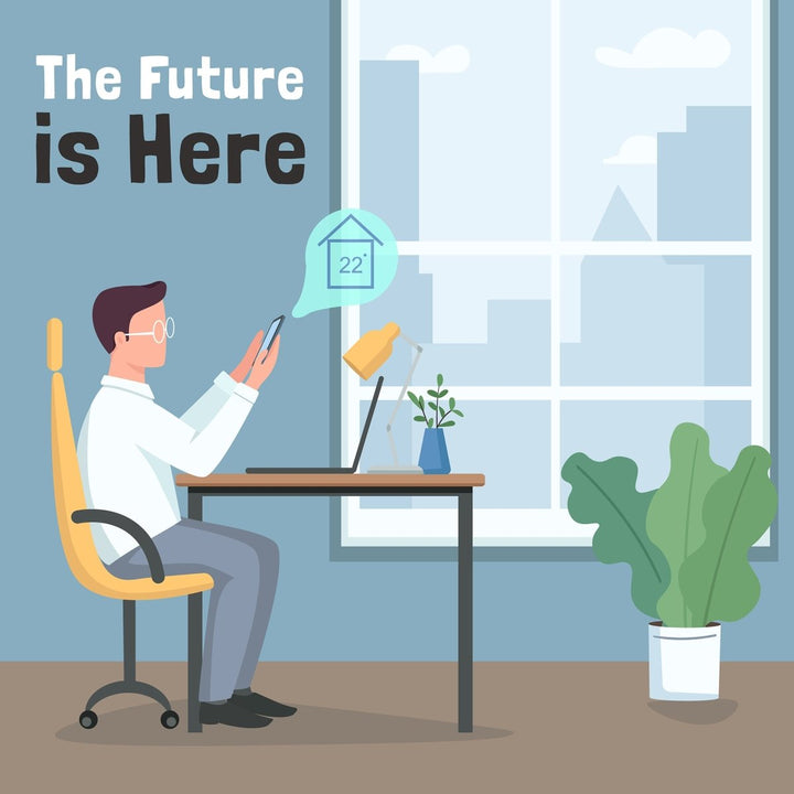 Smart technologies social media post mockup set