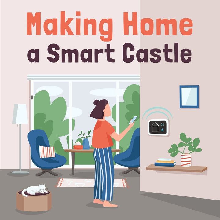 Smart technologies social media post mockup set