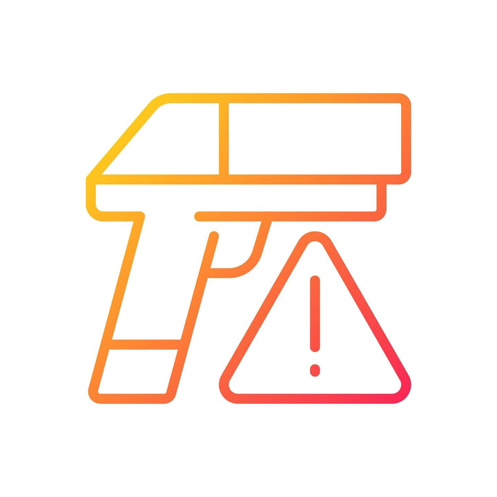 Smuggling gradient linear vector icons set