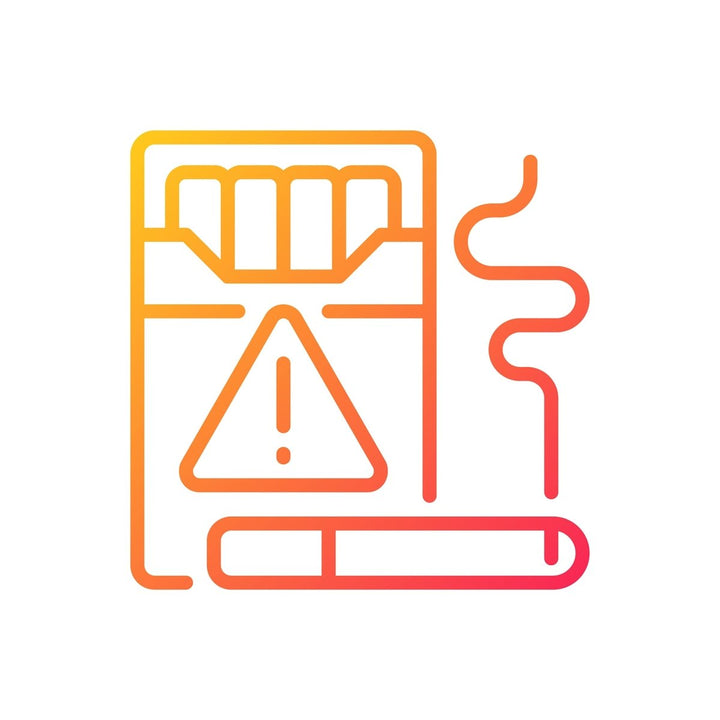 Smuggling gradient linear vector icons set