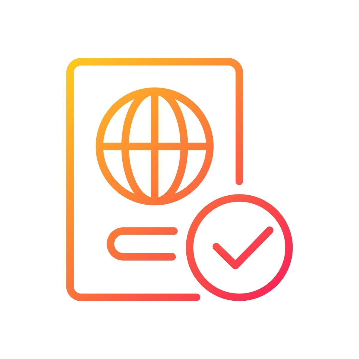 Smuggling gradient linear vector icons set