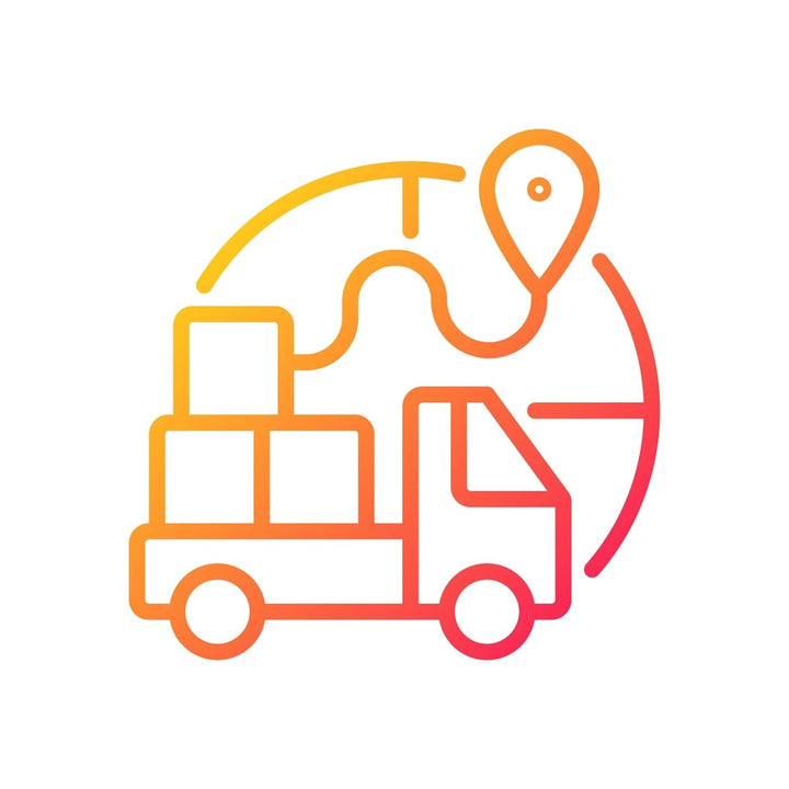 Smuggling gradient linear vector icons set