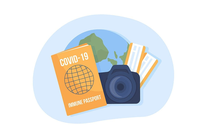 Social distancing color vector illustration bundle