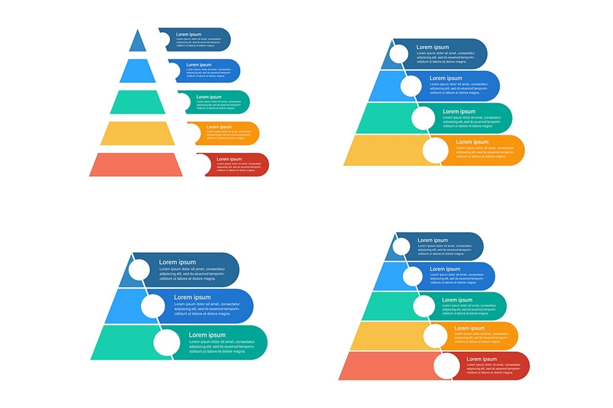 Social infographic chart design template