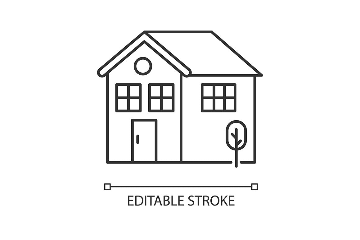 Social media story pixel perfect linear icons set