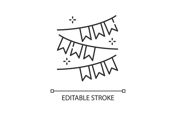 Social media story pixel perfect linear icons set
