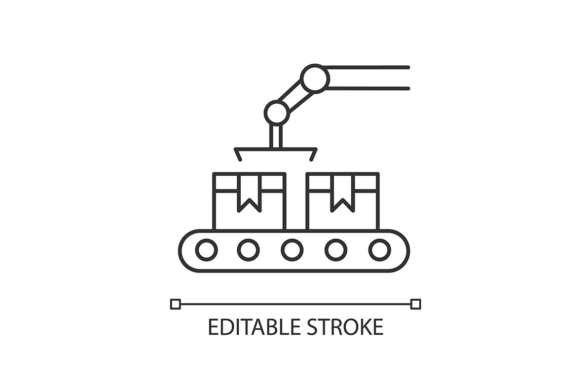 Social media story pixel perfect linear icons set
