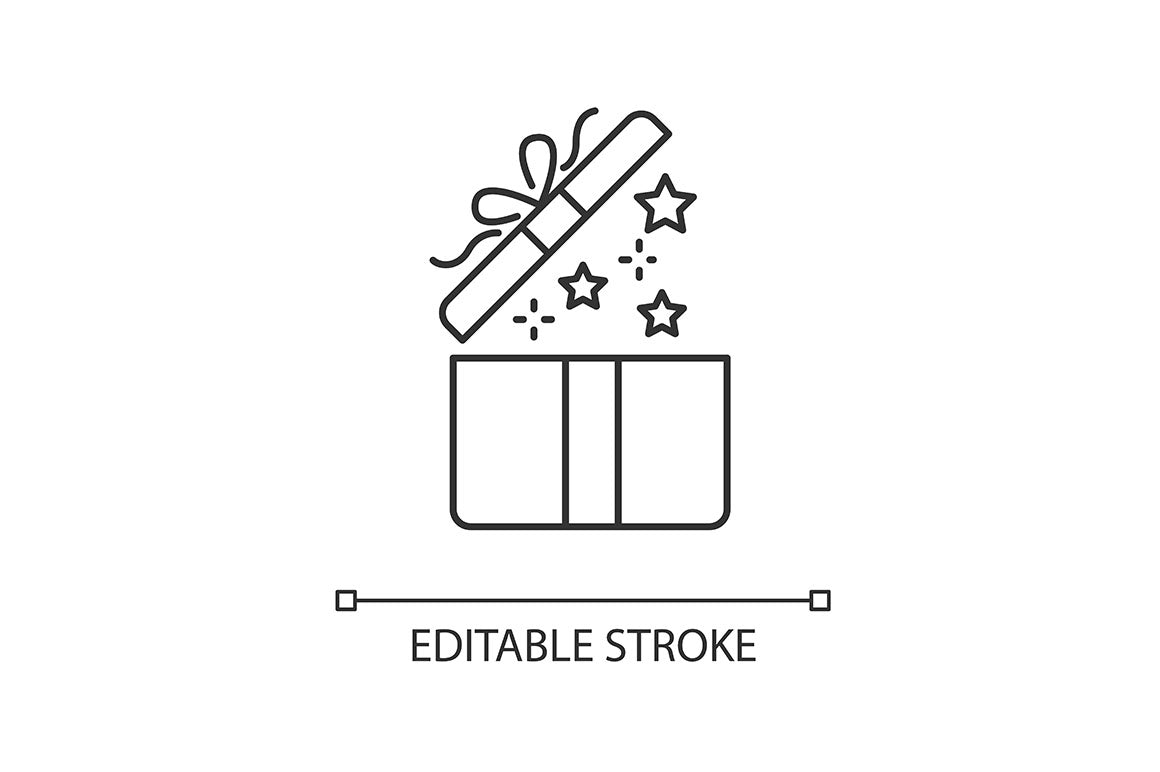 Social media story pixel perfect linear icons set