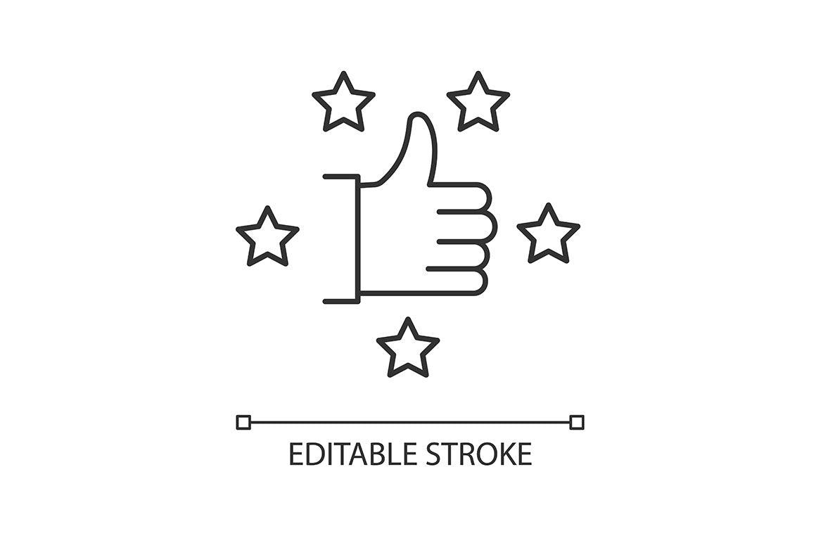 Social media story pixel perfect linear icons set
