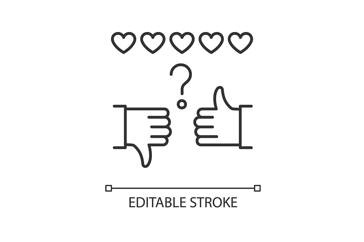 Social media story pixel perfect linear icons set