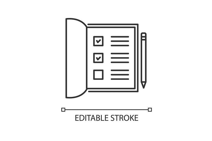 Social media story pixel perfect linear icons set