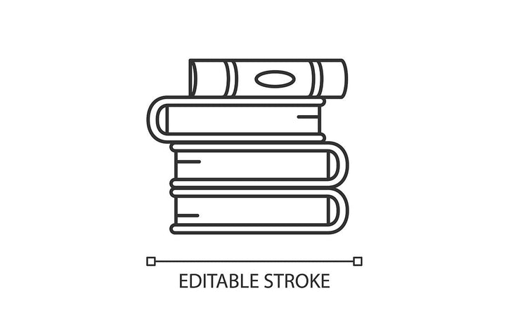 Social media story pixel perfect linear icons set